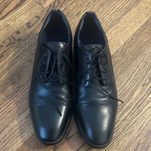 Cole Haan Black Leather Oxfords